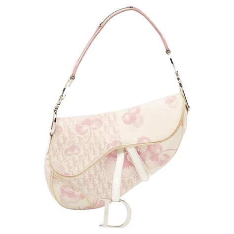 dior printed saddle bag